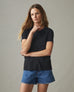 Women's Classic Cotton Crew Tee - Black